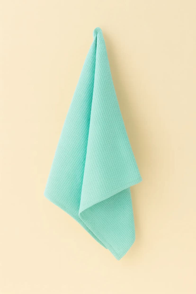 solid mint green towel