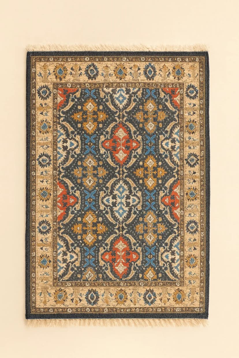 Hand-Knotted Accent Rug
